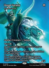 Doom Variant - Roaming Throne (Borderless) Marvel Universe Foil Playtest Card picture