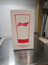 BUDWEISER Red Light Glass NHL Goal New Sync App RARE Vintage Hockey 24oz picture