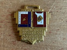 Watch FOB Union Bricklayers Masons Plasterers Bastian Bros Vintage Antique USA picture