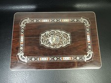 Antique Austria Germany Finely inlaid Trinket Jewelry Box c.1880s picture