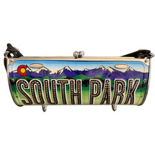 Rare Vintage Little Earth South Park License Plate Purse Swarovski Crystals picture