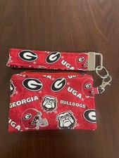Priced ReducedGeorgia Bulldogs Coin Purse with Keychain Wristlet  picture