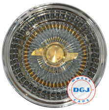 DGJ WHEEL 14x7 Rev 100 Spoke Gold Nipples & Hub Ring Lowrider Wire Wheels picture