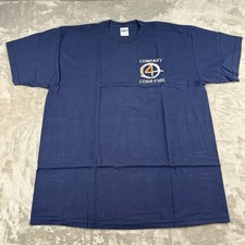 Collectible Gildan Fire Graphic T-Shirt Navy Blue Mens XL GA Firefighter picture