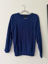 J. Crew Crewneck Sweater in Deep Blue | Size M picture
