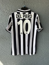 Juventus Del Piero Retro Jersey White Size XL Fit picture