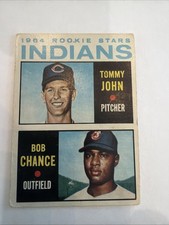 1964 Topps - 1964 Rookie Stars Tommy John, Bob Chance #146 (RC) GD/VG picture