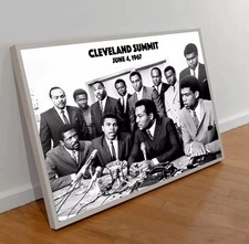 Cleveland Summit Civil Rights Leaders 1967 Vintage Poster Print picture