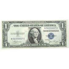 1935 C $1 Small Size Silver Certificate CU Crisp Uncirculated Currency picture