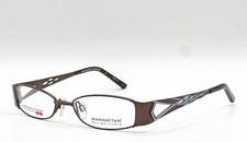 NEW MANHATTAN MDX S3196 010 BLACK BRONZE AUTHENTIC EYEGLASSES 49-16 picture