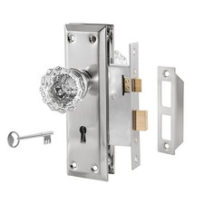 Newliplace Upgraded Mortise Lock Set for Interior Mortise, Brushed Nickel picture