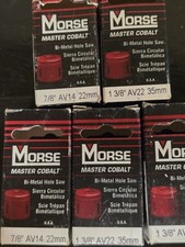  MORSE Master Cobalt  Bi Metalholw Saw qnty 5 picture