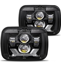 HWSTAR 6000K 180W 1000% Bright H6054 5x7 7x6 Led Headlights JEEP XJ TJ YJ New picture