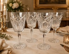 Waterford Crystal Set Of 4 Patrick Claret Red Wine Glasses Vintage 5.5” picture
