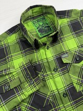 Dixxon Flannel THE CREATURE Green Long Sleeve Halloween Limited Edition LT RARE picture
