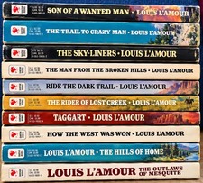Louis L'Amour Lot of 10 Western Paperback Books Bantam The Sacketts Series picture