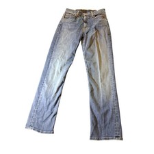 Mother The Mid Rise Rider Ankle Jeans Right On Wash Blue Straight Leg Size 27 picture