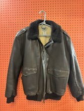 Vintage LL Bean Bomber Shearling Lining & Mouton Collar Large picture