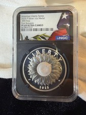 2025 Silver American Liberty Medal 1oz NGC PF69 Ultra Cameo First Releases picture