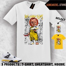 Tee Shirt Matching AJ 4 Tour Yellow To Match Sneaker Sneakerhead Chucky T-Shirt picture