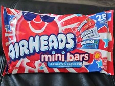 Airheads Mini Bars 02/26 Cherry, Blue Raspberry, Mystery SEALED NEW 12oz Bag picture