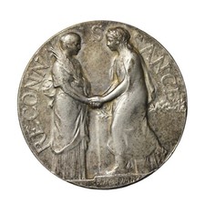 France Circa 1925 Paris Mint Toulouse Blind Institute Medal By Felix Rasumny picture