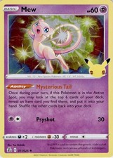 Mew 011/025 Holo Rare Celebrations Pokemon Near Mint picture