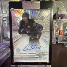 Upper Deck 2025-26 Clear Cut Auston Matthews Outburst Auto CC-AM Maple Leafs /25 picture