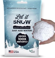 Let it Snow Instant Snow Powder for Slime and Fake Snow Decorations Made in USA picture