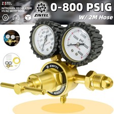 New Nitrogen Gas Regulator 0-800 PSIG HVAC Purging, Pressure Charge with Hose US picture