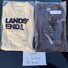 2 Pack Men's Large Lands' End Polo – Supima Cotton, Short Sleeve, Classic Busine picture