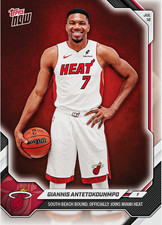 QTY  Giannis Antetokounmpo - 2026-27 NBA Topps NOW - Card OS02 HEAT picture