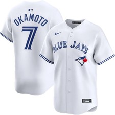 Nike Kazuma Okamoto #7 Toronto Blue Jays Home White Baseball Jersey NWT picture