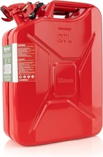 Wavian 20L Red Steel Jerry Can with Carb Compliant Spout – Empty 5 Gal picture