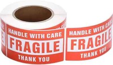 Fragile Stickers 1 Roll 500 2