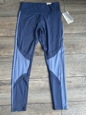 NWT Balance Collection Blue Full Length Leggings With Mesh Detail Sz Medium picture