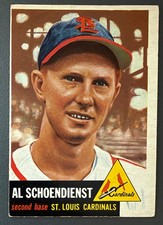 1953 Topps Red Schoendienst #78 HOF St Louis Cardinals VG/EX picture