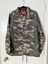 Dixxon Flannels Men's Size M Camo Green Jacket Full Snap Water Resistant picture