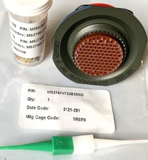 New Corsair MIL Spec Circular Connector 100 Position +Pins - P/N MS27474T22B35SD picture