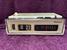 Vintage Panasonic RC-6002 FM/AM Flip Clock Radio White NICE CONDITION WORKING picture