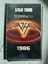 Van Halen 5150 Tour Itinerary organiser, belonging to industry insider on tour picture