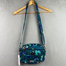 Lug Switch Crossbody Bag Teal Floral RFID Quilted Convertible Waist Bag NWT picture