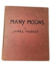 Vtg 1943 Many Moons HC Picture Book James Thurber 1st Ed Slobodkin Illustrator picture