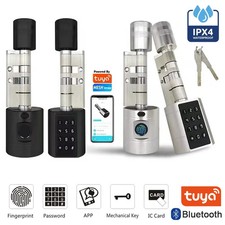 Fingerprint Cylinder Smart Door Lock with Keypad & Remote Control picture