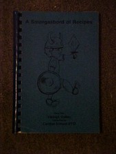 A SMORGASBORD OF RECIPES Cookbook,,  VIKINGS GALLEY, CENTRAL SCHOOL  PTO (1983 picture