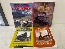 Vintage Railroad History Books Lot Abdill Wing Western North American picture