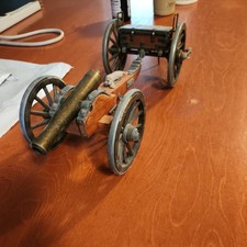 DAHLGREN 1861 Vintage Cast Iron Cannon Artillery Carriage Spoked Wheels  picture