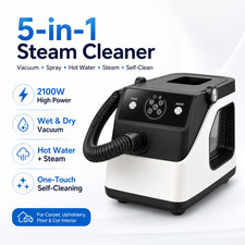 6 Gal 5-in-1 Steam Carpet Upholstery Cleaner Hot Water Extractor Wet Dry Vacuum picture