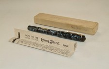 VINTAGE CONWAY STEWART FOUNTAIN PEN- THE CONWAY PEN No 475 - BLUE MARBLE - C1938 picture