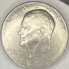 1971-D Eisenhower (Ike) US Dollar Coin-1st Year Issued Minted In Denver picture